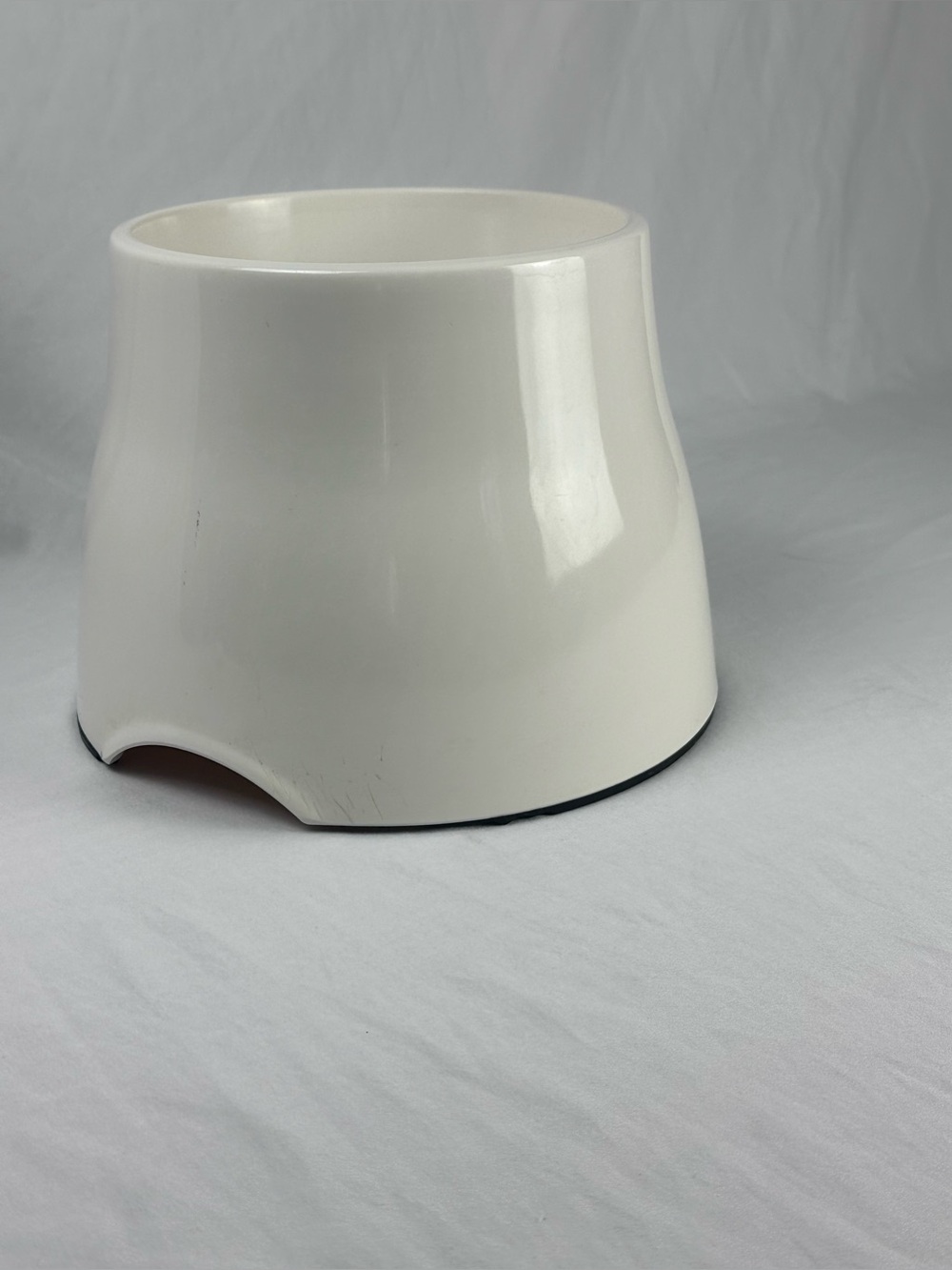 Elevated Dog Bowl Holder Stand White Anti-Slip Pet Feeder for Small Bowls - Picture 3 of 4